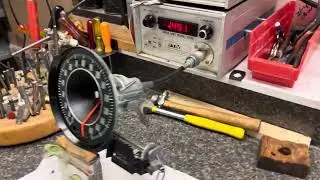 Repaired and testing this speedometer out of a 1963 Chevrolet Corvette