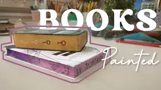 DIY Farbschnitt 🎨 Buch bemalen mit Acrylfarben