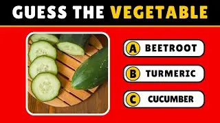 🥒 Guess the Vegetable by Picture 🥕🌽 | Fun Food Quiz for Kids & Adults | 50 Levels!