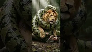 Heroic Lion vs. Giant Anaconda: The Dramatic Rescue of a Beauty