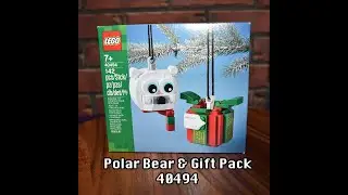 Lego Polar Bear & Gift Pack Ornament Set #40494 build and review