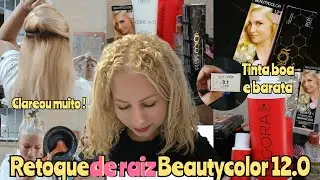 🟡RETOQUE DE RAIZ SUPERCLAREADORA BEAUTYCOLOR 12.0 MELHOR TINTA BARARA pra ficar loira /acidificação 