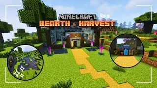 Building the Greenhouse! 🌷🏡| Minecraft Hearth & Harvest (8)