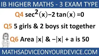 IB HIGHER MATHEMATICS (Ep.2 out of 5) #MathsAdviceOnYourDevice