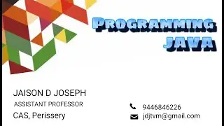 Java Programming - Layout managers | Jaison D Joseph, CASP