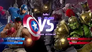 MARVEL VS. CAPCOM: INFINITE Captain America,Ryu Gameplay In Arcade Mode