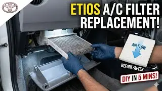 Toyota Etios Ac Filter Replacement and Installation👉Price  Location #toyota #acfilter #acnotworking 