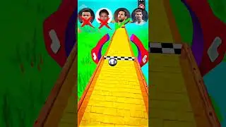 Who Win the battle 👀 | Messi vs Ronaldo vs neymar #challenge #battle