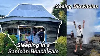 Savai'i Trip 2025 -Blowholes,Waterfalls & Sleeping in a Samoan Beach Fale | Samoan Filipino Family 