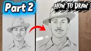 How To Draw Bhagat Singh ✏️ | Realistic Pencil Sketch | Part 2