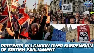 Protests In London Over Suspension Of British Parliament | Indus News