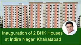 LIVE | Minister KTR | Inauguration of 2BHK Dignity Housing Colony in Khairatabad