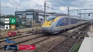 Spot à Saint Denis RER D, Transilien H, ter, Intercités, tgv inoui, eurostar et thalys