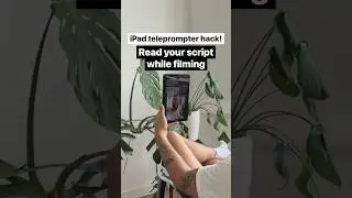 iPad teleprompter hack! Read your script while filming | How to use your iPad as a teleprompter
