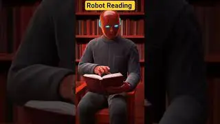 robot reading #robot #funny #automobile #starwars #smartphone #reading #robotics #robo