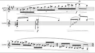 George N. Gianopoulos - City Vignettes for Alto Saxophone and Guitar (2017) [Score-Video]