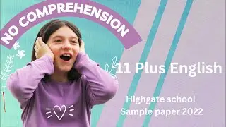 11 Plus English Sample paper /Highgate Private school 2023/Ambitious Learning Tuition Live #11plus