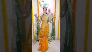 New & stylish draping style for your haldi functions|day 61|#sareedrapings #fashion