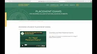 Module 3-2: Tips for Science Placement Exams