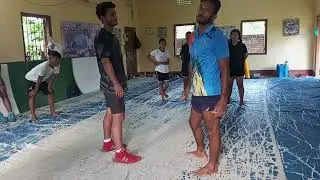 Wrestling discuss on with wrestler at olympics sports training centre 