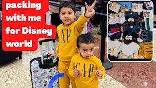 Pack with me for Disney world 2022 /what I packed for my kids/ And tips from my experience!