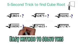 How to find the cube root of a larger perfect cube| unnimaria maths Tutorial