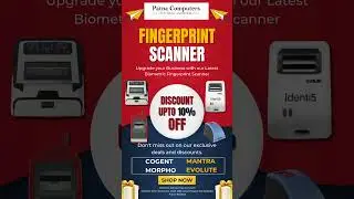 Biometric Fingerprint Scanner For Making Aadhar Card or Money Transfer