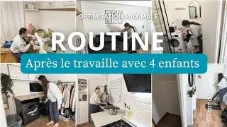 📍 ROUTINE DU SOIR APRES LE TRAVAIL - solo avec 4 enfants | Tunnel du Soir Express ❇️