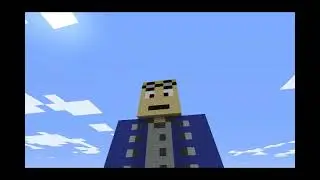 Captain Fluke Minecraft Statue