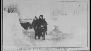 Photo montage of the severe winter spell of early-mid January 1982 in the UK