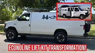 Never Too Old to Lift Your Van! Action Van Transforms My Econoline E350 Major Suspension upgrade!