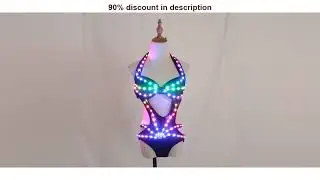 #Full Color Pixel LED Lights Jacket Coat Jazz Bar Ds New Sexy Suit Dj Bikini Nightclub Gogo Lead Da