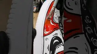 AMAZING Nike custom CARTOON EFFECT 🤩 #shorts #cartoon #art #custom #creative