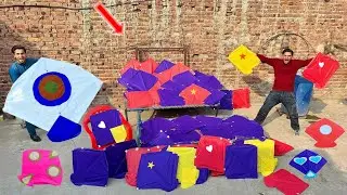 HandMade Make Kite Door | Kite market Visit | Lahore Basant Kite