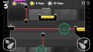 Flappy Golf 2 - Laser Shield Land Hole 5 (6 Flaps)