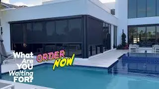 Roll Down Screen Telescopic Sliding Glass Door