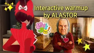 Interactive warmup by ALASTOR || HAZBIN HOTEL FAN ANIMATION ||
