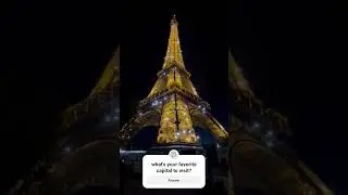 Paris by night - light show with Indila  #travel #song #music #france #paris #parisparty