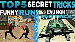 Top 5 New Tricks in Free Fire 🔥 | Funny Running Trick in Free Fire | Free Fire Tricks | RAISAAB FF