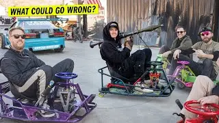 Whistlindiesel destroys our crazy carts...
