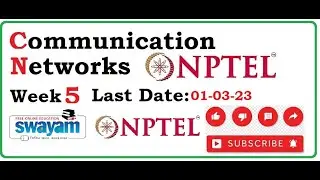 communication networks nptel assignment answers | week 5|NPTEL|2023|