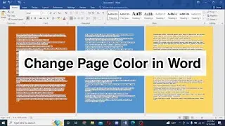 Add Different Colors for Each Page - Microsoft Word Tip and tricks number 2 | Color For Each Page