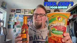 Pork Chop's Food Review: Buc-ee's Jalapeno Cheddar Chees-ee Puffs w/ Hot Cheddar Hot Sauce