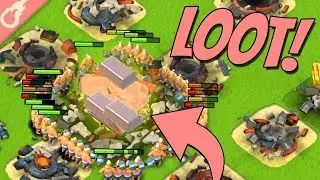 Over 1 MILLION Loot Every Minute!! Boom Beach Map Clear (Gameplay)