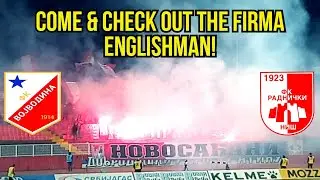 Englishman Experiences Serbia's Vojvodina FC Atmosphere! Serbian Football Fans Ultras Reaction Firma