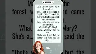 Funny Grammar Joke at School 😂📚✏️ #jokes #drivinghumor #funny