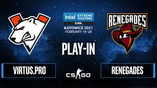 CS:GO - Virtus.pro vs. Renegades [Vertigo] Map 1 - IEM Katowice 2021 - Play-In