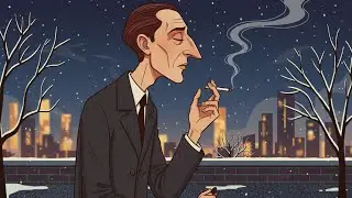 40s Urban Rooftop Contemplation | A Jazz-Inspired Winter Night