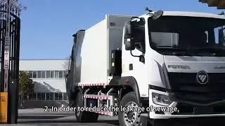 Showing you our compressed garbage truck