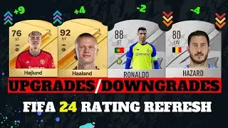 FIFA 24 | BIGGEST RATING UPGRADES & DOWNGRADES (EA FC 24)! 💀😲 ft. Haaland, H&oslash;jlund, Ronaldo